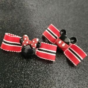 New Minnie & Mickey Hair Barrettes